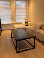 Moderne salontafel met marmeren blad, Ophalen, 100 tot 150 cm, 50 tot 100 cm, Zo goed als nieuw