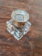 Antieke Kristallen Inktpot met Koper, Ophalen of Verzenden