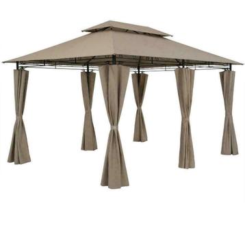 Chique Stalen Kwaliteits Paviljoen Prieel 3x4m. Taupe beschikbaar voor biedingen