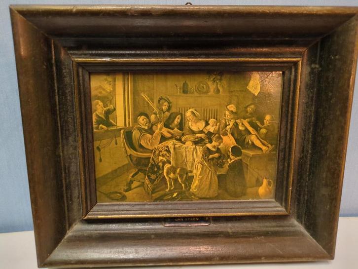 Jan Steen Schilderij in Lijst, Antiek en Kunst, Kunst | Schilderijen | Klassiek, Ophalen of Verzenden