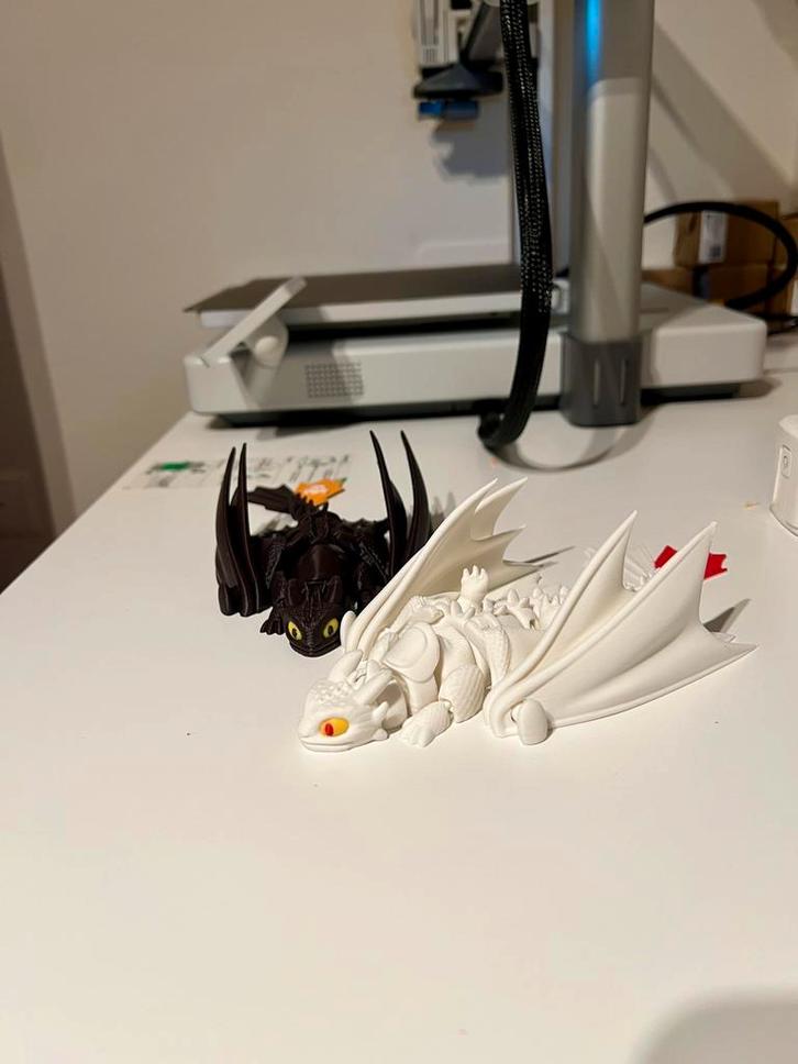 3D Figure -Hoe tem je een draak ,Toothles and the light fury, Kinderen en Baby's, Speelgoed | Actiefiguren, Zo goed als nieuw