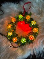 Antieke kerst piek hanger met klokjes en lichtjes jaren 50, Ophalen of Verzenden, Zo goed als nieuw