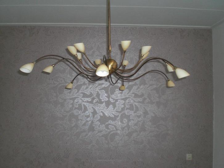 mooie hanglamp, Huis en Inrichting, Lampen | Hanglampen, Gebruikt, 75 cm of meer, Metaal, Ophalen
