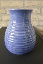 vintage blauwe vaas, Gebruikt, Blauw, Aardewerk of Porselein, Ophalen of Verzenden