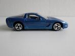 Chevrolet Corvette metallic blauw 1:43 Bburago (geen ovp), Hobby en Vrije tijd, Modelauto's | 1:43, Overige merken, Gebruikt, Ophalen of Verzenden