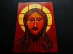 Een handgeschilderd icoon met Jezus Christus, Ophalen of Verzenden