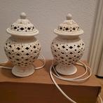 2 leuke sfeerlampjes met bloempot en sierpotje, Ophalen, Gebruikt, Minder dan 50 cm