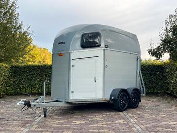 Mooie 2 paards Bockmann champion aluminium bodem, zadelkamer beschikbaar voor biedingen