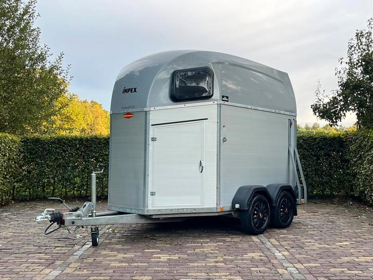Mooie 2 paards Bockmann champion aluminium bodem, zadelkamer, Dieren en Toebehoren, Paarden en Pony's | Trailers en Aanhangwagens