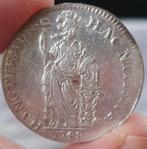 Mooie schaarse gulden 1748 Holland, 1 gulden, Vóór koninkrijk, Zilver, Ophalen of Verzenden