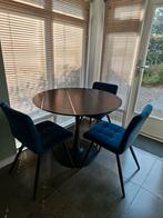 Eetkamertafel met 4 stoelen - Stijlvol!, Huis en Inrichting, Ophalen, Gebruikt, Modern, 4 tot 6 stoelen