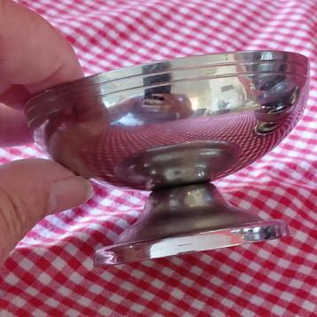 Vintage Franse RVS ijscoupes | 6 inox bistro dessert coupes beschikbaar voor biedingen