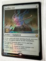MTG - leyline Axe (foil, gold stamp) - Prerelease Promo, Ophalen of Verzenden, Zo goed als nieuw, Losse kaart, Foil