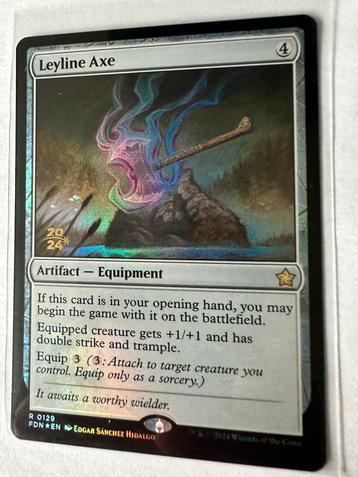 MTG - leyline Axe (foil, gold stamp) - Prerelease Promo beschikbaar voor biedingen