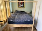 Ikea Bed 140x200 cm, Beige, 140 cm, Zo goed als nieuw, Hout