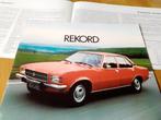 Opel Rekord groter formaat folder, Boeken, Auto's | Folders en Tijdschriften, Gelezen, Ophalen of Verzenden, Opel