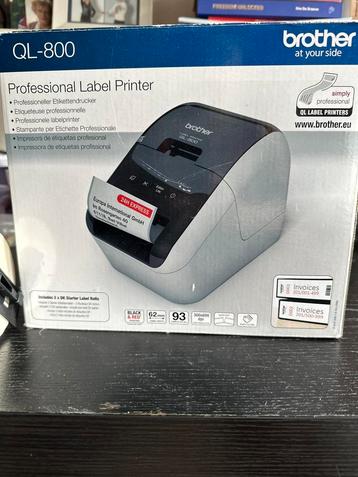 Brother QL-800 labelprinter – nieuw in doos + extra labelrol beschikbaar voor biedingen