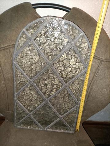 Glas in lood raamwerk raam, brocante antiek beschikbaar voor biedingen
