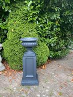 Unieke Italiaanse zuil met bijpassende vaas – Showmodel, Ophalen, Tuin, Rond, Nieuw