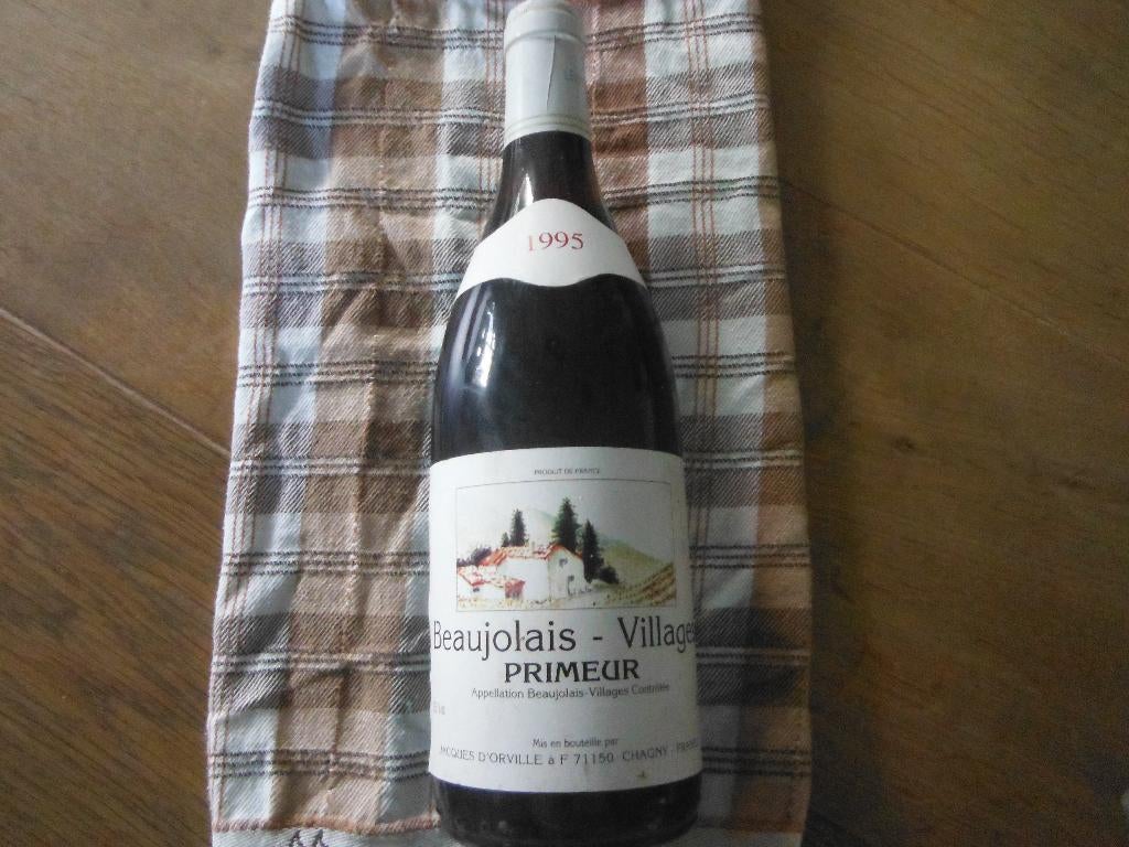Beaujolais Villages Primeur, 1995, Verzamelen, Verzenden, Frankrijk, Nieuw, Rode wijn