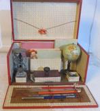 antieke schrijfdoos kinderen superkleine globe wereldbol, Verzenden