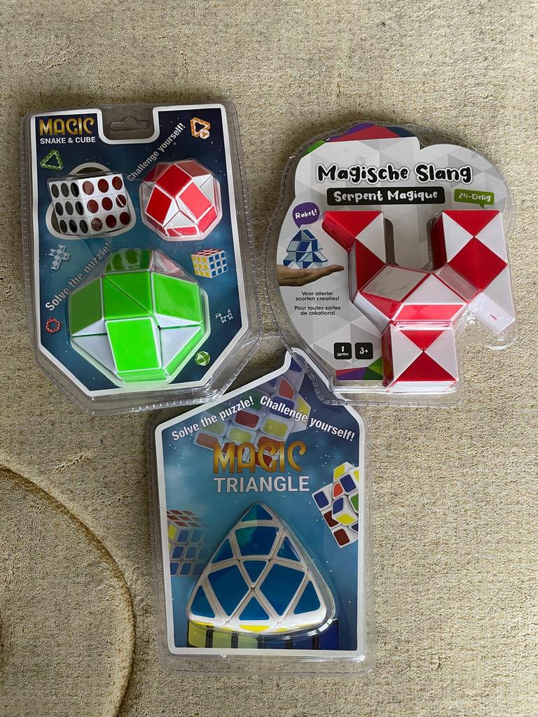 Magic snake & cube, magische slang en magic triangle, Ophalen of Verzenden, Nieuw, Jongen of Meisje