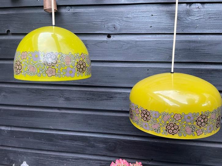 Fog & Morup Deens design Vintage Hanglamp Bloemenmotief, Huis en Inrichting, Lampen | Hanglampen, Gebruikt, Minder dan 50 cm, Metaal