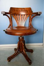 Antieke bureaustoel 'Captains Chair' draai- en verstelbaar, Ophalen, Gebruikt, Bruin, Bureaustoel