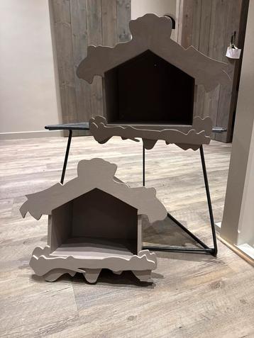 Handgemaakte Wandkastjes - Taupe beschikbaar voor biedingen