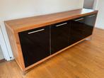 Dressoir H80xB212xD48cm. hout en glas, Huis en Inrichting, Kasten | Dressoirs, Ophalen, Gebruikt, 200 cm of meer, Metaal
