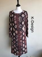 K-Design Jurk  {mt: 36} 4448-5,6, K-Design, Blauw, Ophalen of Verzenden, Zo goed als nieuw