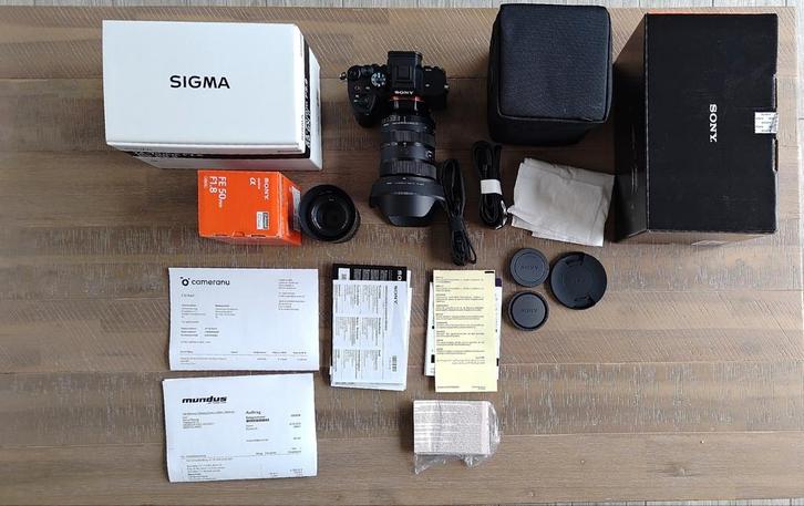 Sony A7 IV + Sigma 24-70mm + Sony 50mm - Bijna Nieuw!, Audio, Tv en Foto, Fotocamera's Digitaal, Zo goed als nieuw, Sony, Geen optische zoom