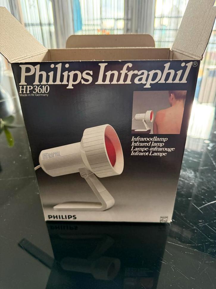 Vintage Philips Infrarood Lamp - Werkt Prima!, Huis en Inrichting, Lampen | Losse lampen, Gebruikt, Gloeilamp, 60 watt of meer