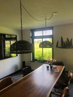 boomstam tafel inclusief poot 2.40 meter lang, 100 tot 150 cm, 200 cm of meer, Zo goed als nieuw, Vijf personen of meer