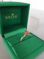 Bron Ring Phlox roségoud met Toermalijn en 4 diamantjes, Sieraden, Tassen en Uiterlijk, Ophalen of Verzenden, Dame, Goud, Goud