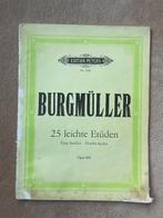 Burgmüller 25 easy studies piano, Ophalen of Verzenden, Gebruikt