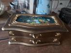 Mooi Frans Brocante kunststof sieraden muziek doos, Ophalen of Verzenden