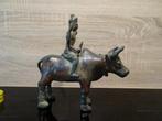 Bronzen beeld Shiva op de koe, Ophalen of Verzenden