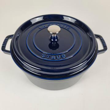 Staub cocotte rond 26 cm Blauw beschikbaar voor biedingen