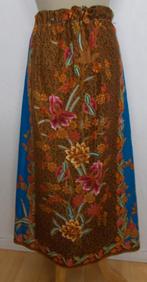 Batik/Indonesische print hand gemaakte maxi rok! L, Kleding | Dames, Rokken, Maat 38/40 (M), Bruin, Ophalen of Verzenden, Zo goed als nieuw