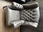 Chesterfield Fauteuil, Huis en Inrichting, Ophalen, Gebruikt, Vintage, 75 tot 100 cm