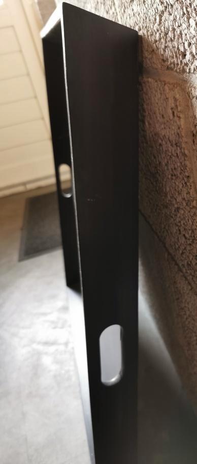 Groot zwart dienblad 80x80x8 en grote kandelaren, Huis en Inrichting, Woonaccessoires | Kandelaars en Kaarsen, Zo goed als nieuw