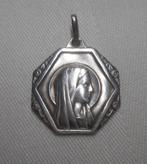 Zilveren antieke religie hanger Lourdes nr.090, Verzenden, Zilver, Hanger