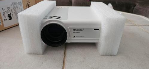 portable beamer inclusief projectiescherm, Audio, Tv en Foto, Beamers, Nieuw, LED, Full HD (1080), Ophalen
