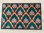 Deurmat retro groen. 90x60 met vinyl rand, Ophalen of Verzenden, Zo goed als nieuw