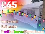 Feestje! Party tent tehuur 6x3 + evt statafels/ heaters etc., Ophalen, Nieuw