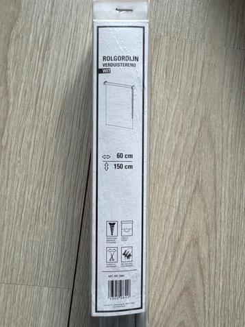 Verduisterend Rolgordijn Wit 60x150cm - Inkortbaar beschikbaar voor biedingen