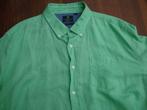 Heren NZA linnen shirt groen maat XXL zgan, New Zealand Auckland, Ophalen of Verzenden, Zo goed als nieuw, Halswijdte 43/44 (XL)