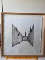 Prachtig abstract schilderij/tekening van Busscher!, Ophalen
