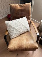 Leren fauteuil!!, Huis en Inrichting, Fauteuils, Ophalen of Verzenden, Zo goed als nieuw, 75 tot 100 cm, 50 tot 75 cm
